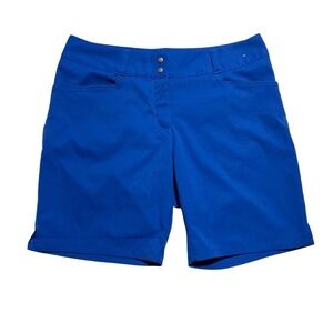 adidas Blue Athletic Golf Shorts with Relaxed Fit